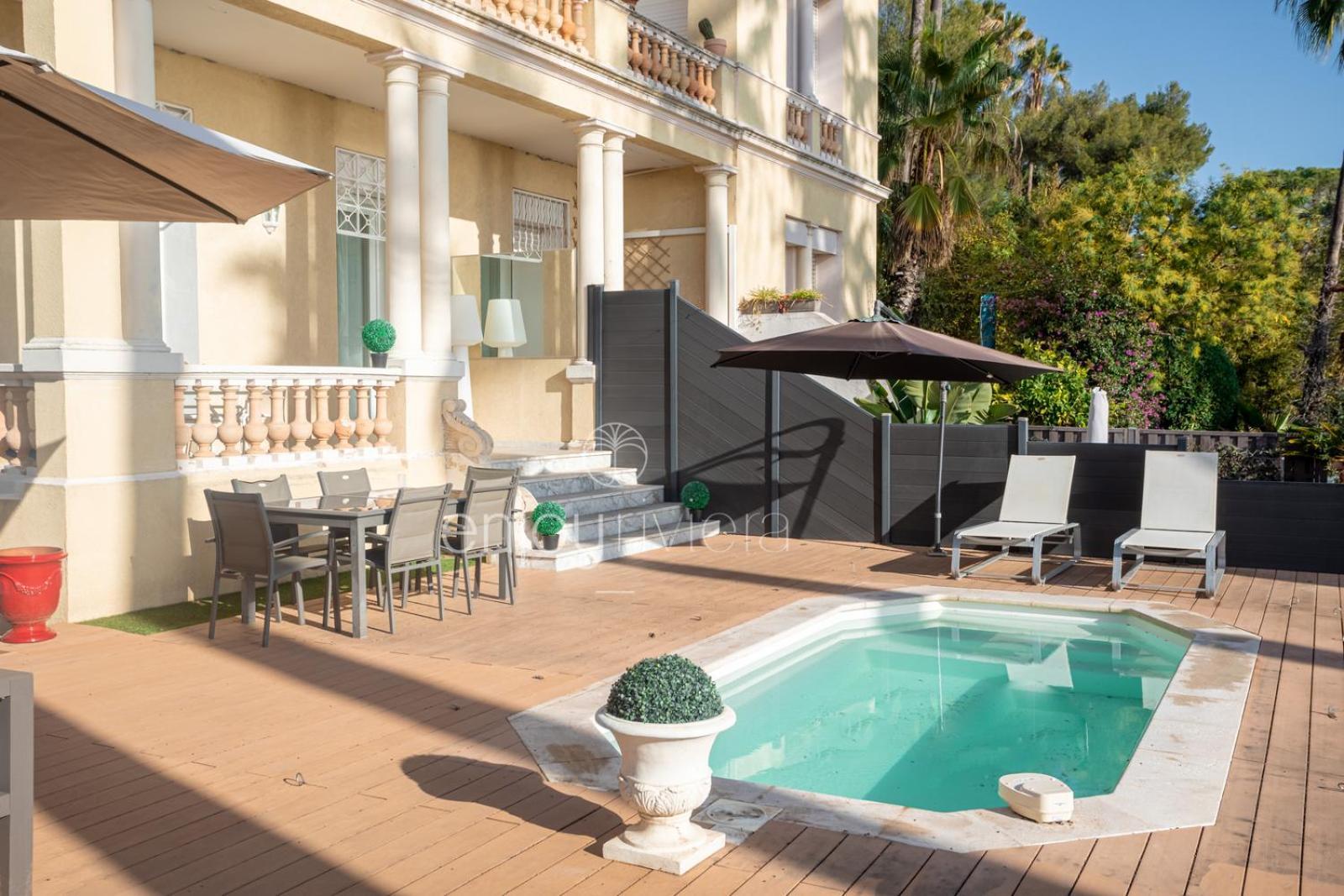 " Paradis En Rez De Jardin " Standing - Vue Mer - Piscine Privee Vallauris Εξωτερικό φωτογραφία