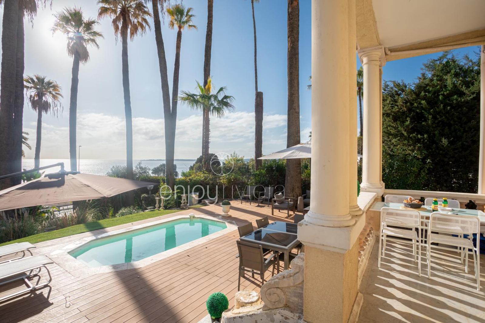 " Paradis En Rez De Jardin " Standing - Vue Mer - Piscine Privee Vallauris Εξωτερικό φωτογραφία